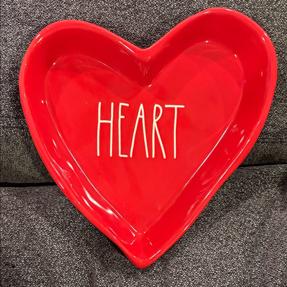 Rae Dunn Red Artisan Heart Baking Dish